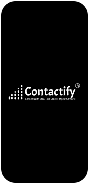 Contactify Mobile view